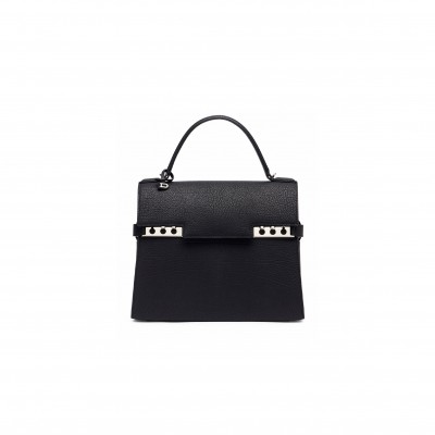 DELVAUX TEMPÊTE MEDIUM LEATHER TOTE BAG P00984670 (27.5*23*9cm)
